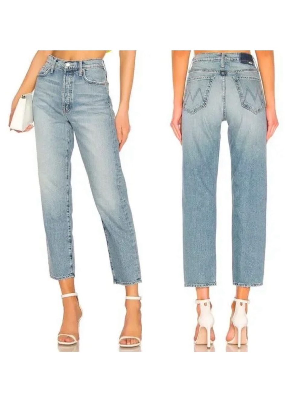 Mother Superior The Huffy Flood Jeans Wicked Wash Blue Straight Leg